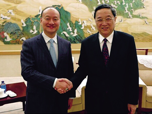 政治局常委俞正声亲切接见民间创富合伙人 政治局常委俞正声亲切接见民间创富合伙人