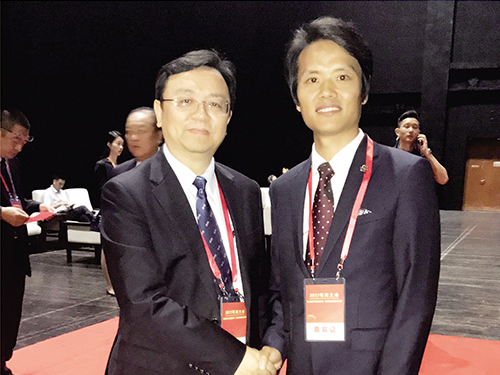 比亚迪股份有限公司董事局主席王传福与民间创富董事长